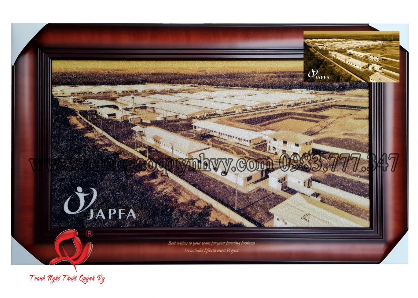 Tranh Nhà Máy - 35 x 65
