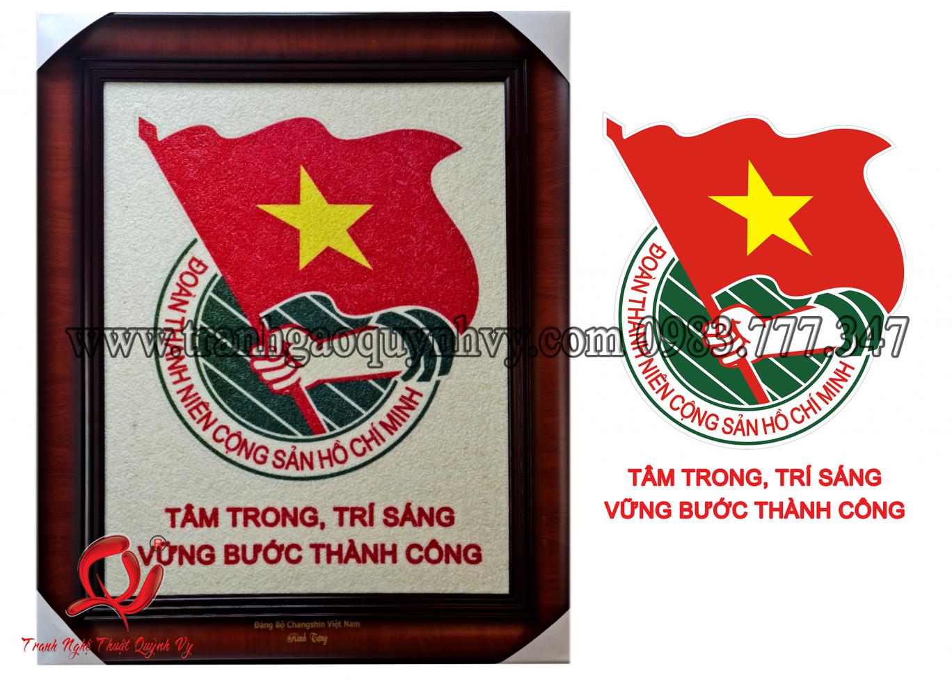 Tranh Logo Đoàn - 40 x 60

