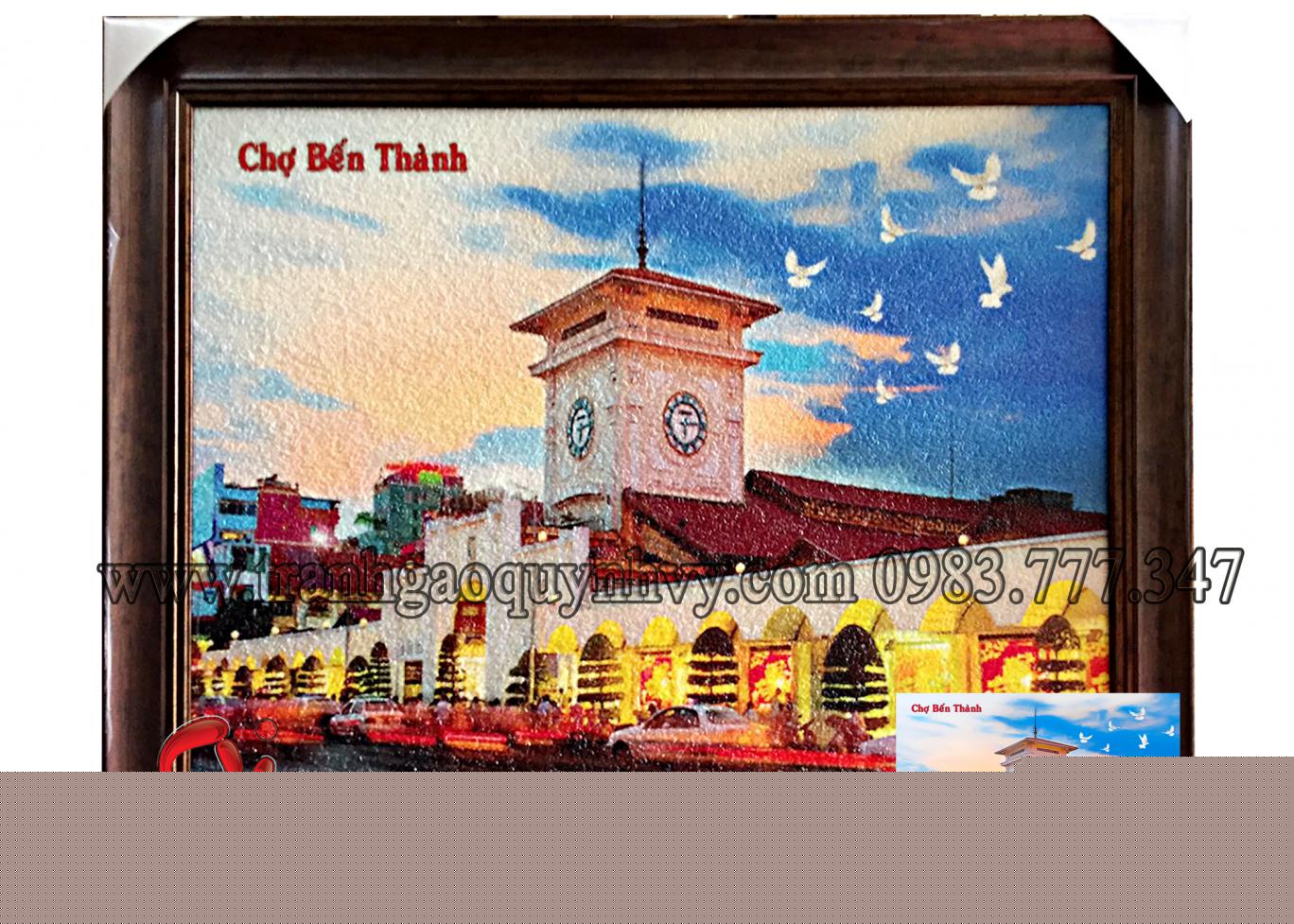 Chợ Bến Thành - 60 x 80
