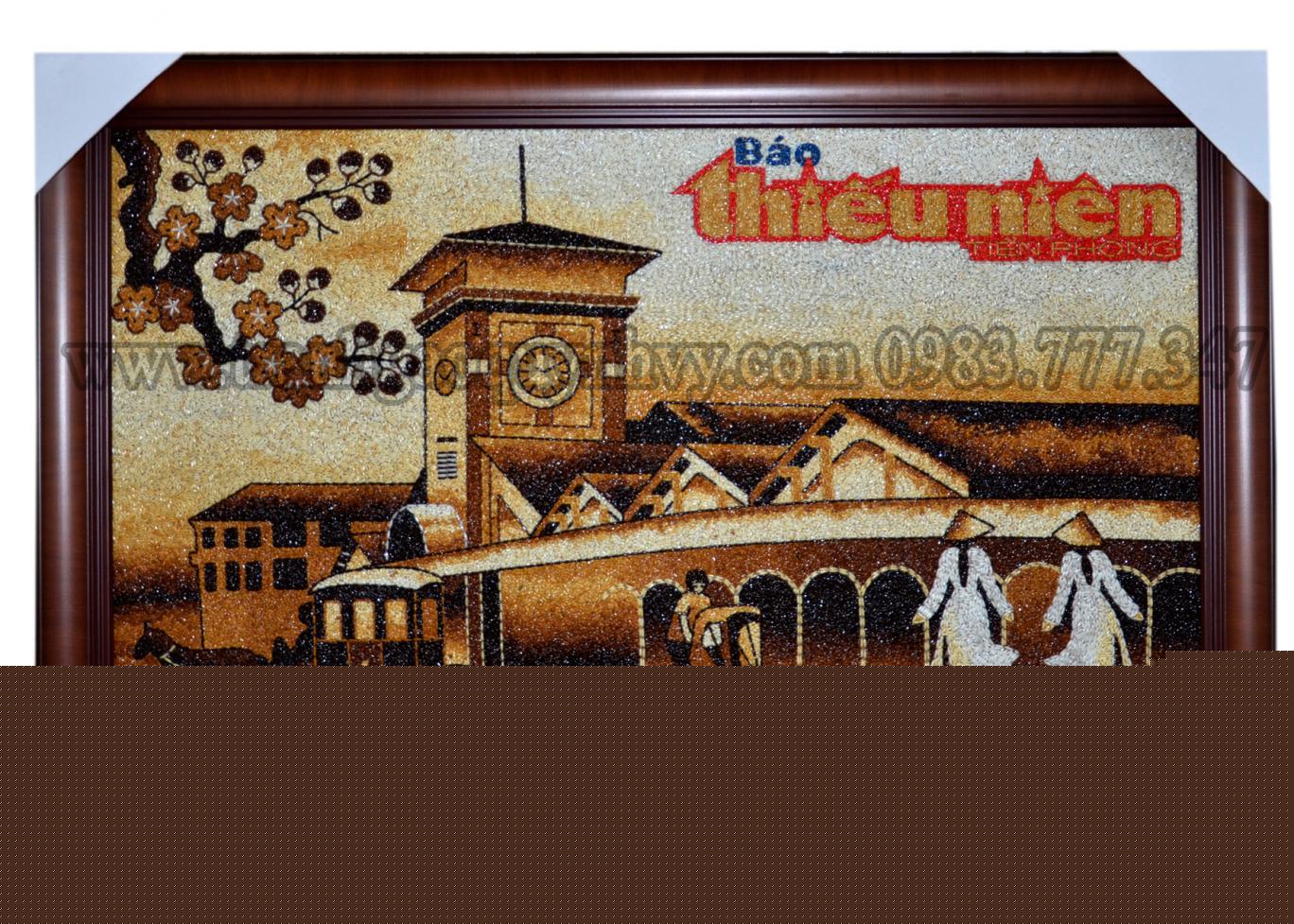 Tranh Gạo Bến Thành & Logo
