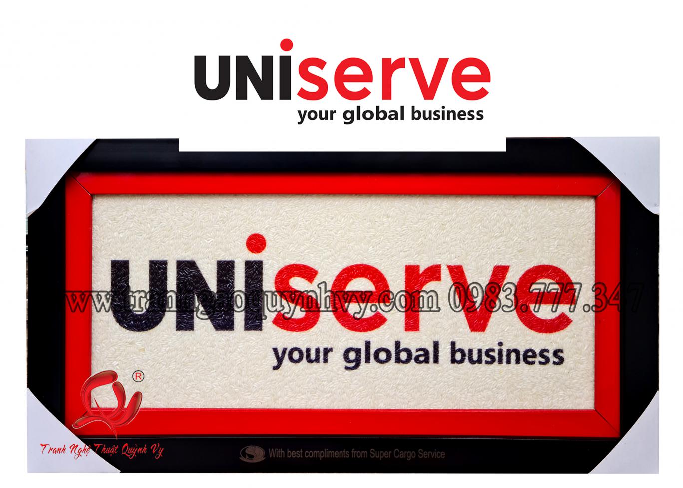 Tranh Gạo Logo - 18 x 42
