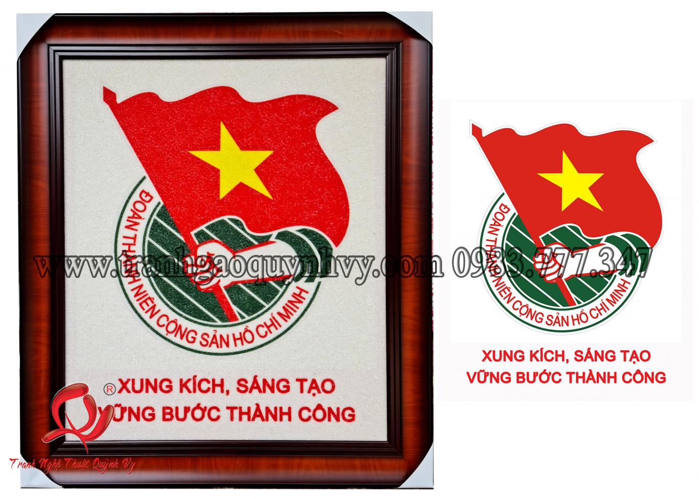 Logo Đoàn - Khẩu Hiệu - 55 x 65
