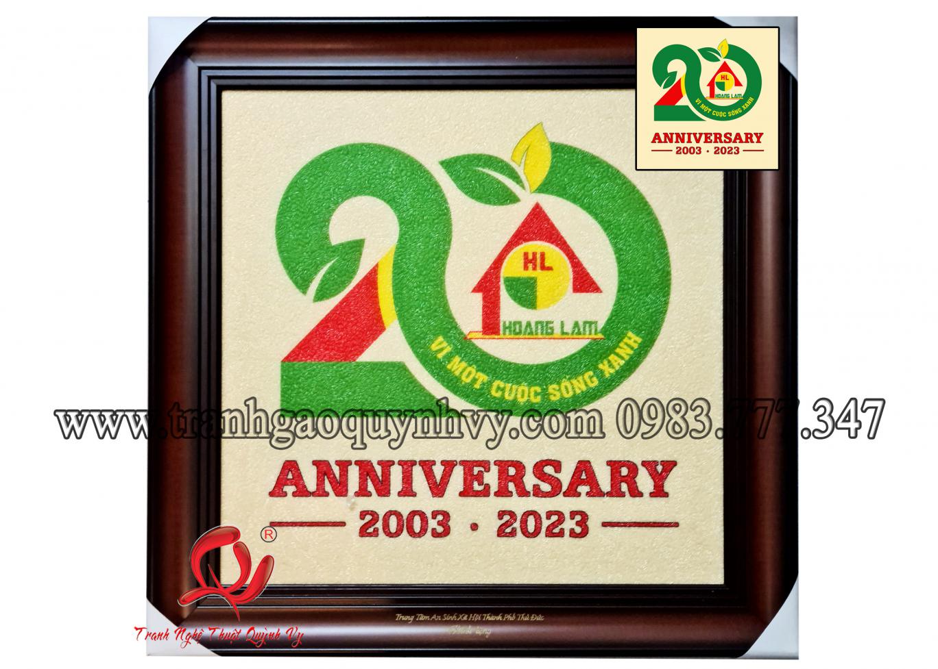 Logo Công Ty Hoàng Lam - 20 năm - 50 x 50