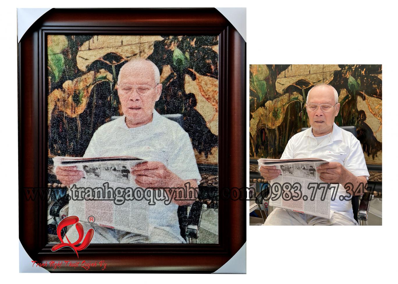 Chân Dung cụ ông 45 x 55