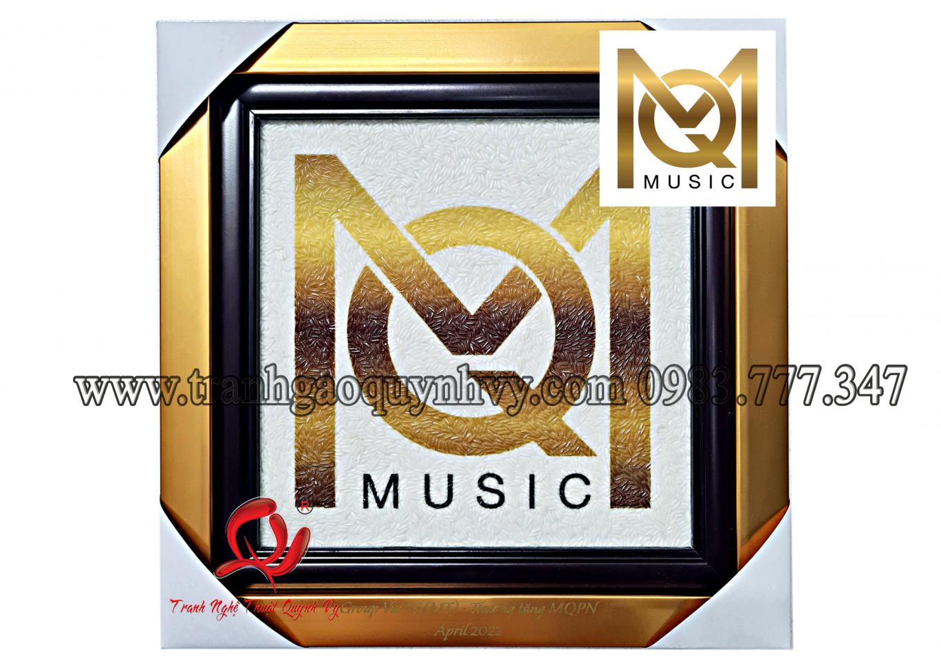 Tranh Logo Ca sĩ Mạnh Quỳnh - 20 x 20