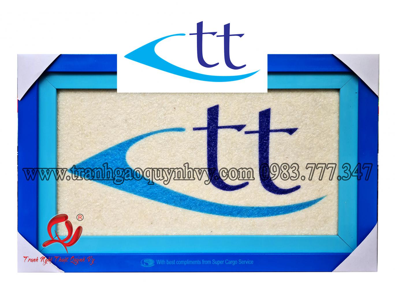 Tranh Gạo Logo - 23 x 42